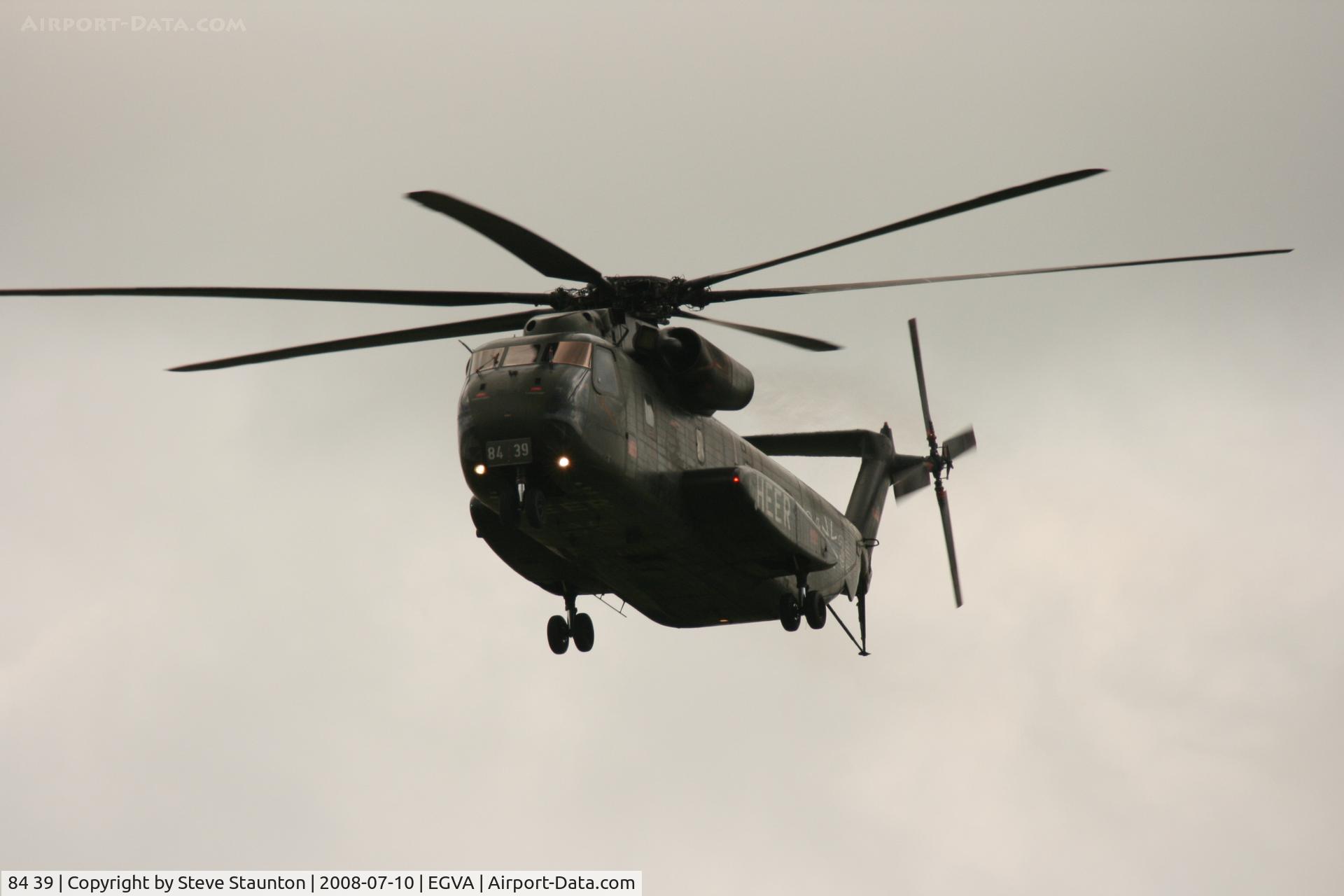 84 39, Sikorsky (VFW-Fokker) CH-53G C/N V65-037, Taken at the Royal International Air Tattoo 2008 during arrivals and departures (show days cancelled due to bad weather)