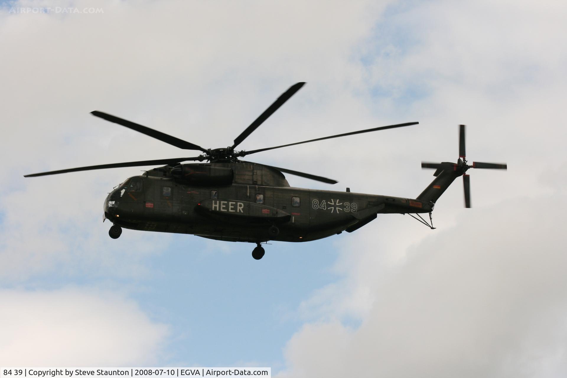 84 39, Sikorsky (VFW-Fokker) CH-53G C/N V65-037, Taken at the Royal International Air Tattoo 2008 during arrivals and departures (show days cancelled due to bad weather)