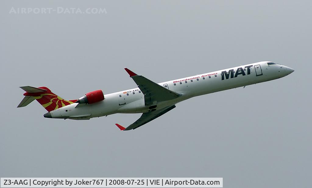 Z3-AAG, 2001 Bombardier CRJ-900LR (CL-600-2D24) C/N 15001, Macedonian Airlines Canadair Regional Jet CRJ900ER