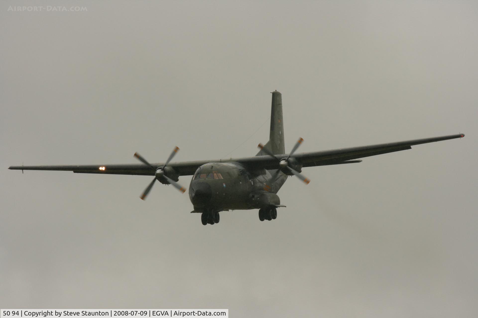 50 94, Transall C-160D C/N D131, Taken at the Royal International Air Tattoo 2008 during arrivals and departures (show days cancelled due to bad weather)