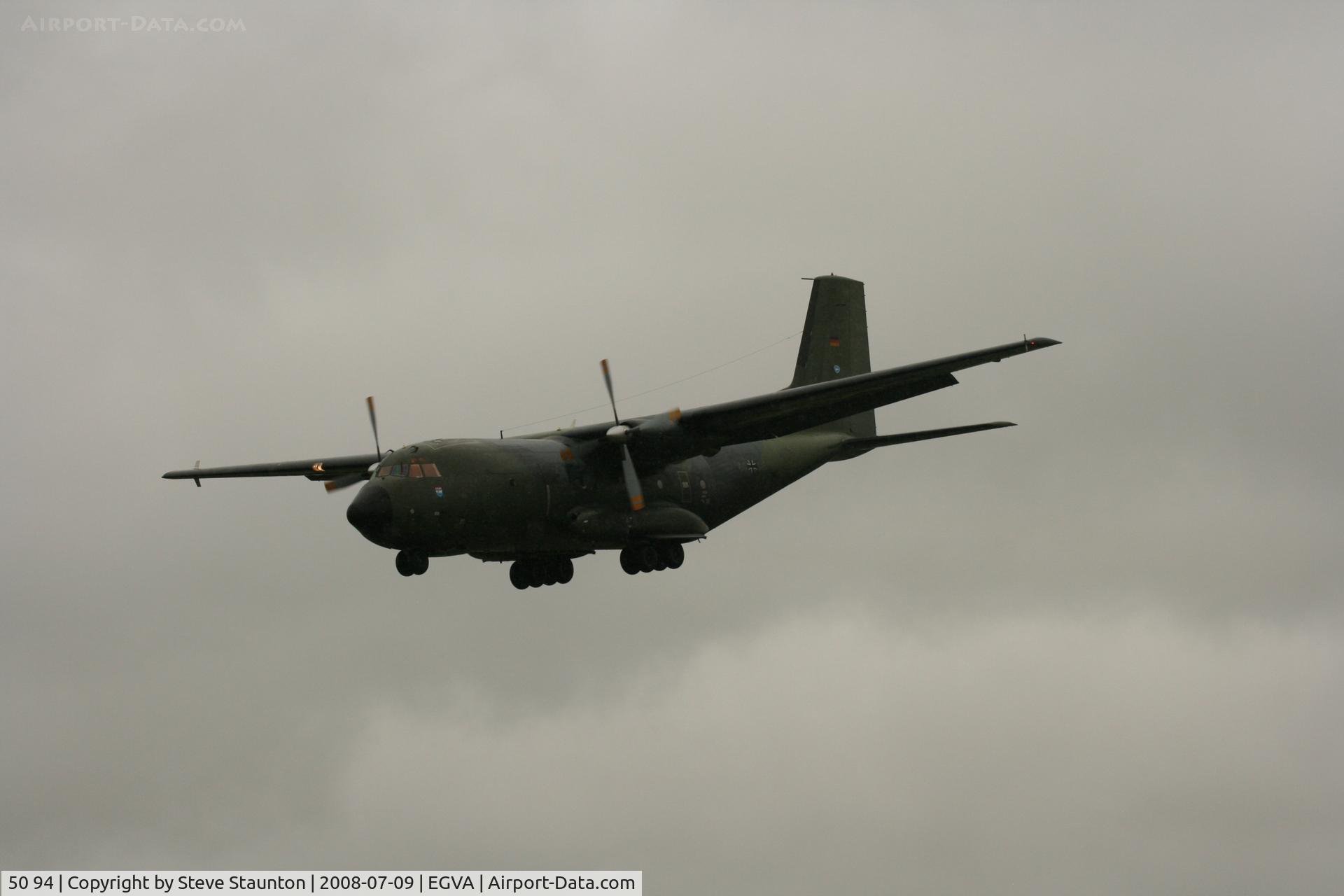 50 94, Transall C-160D C/N D131, Taken at the Royal International Air Tattoo 2008 during arrivals and departures (show days cancelled due to bad weather)