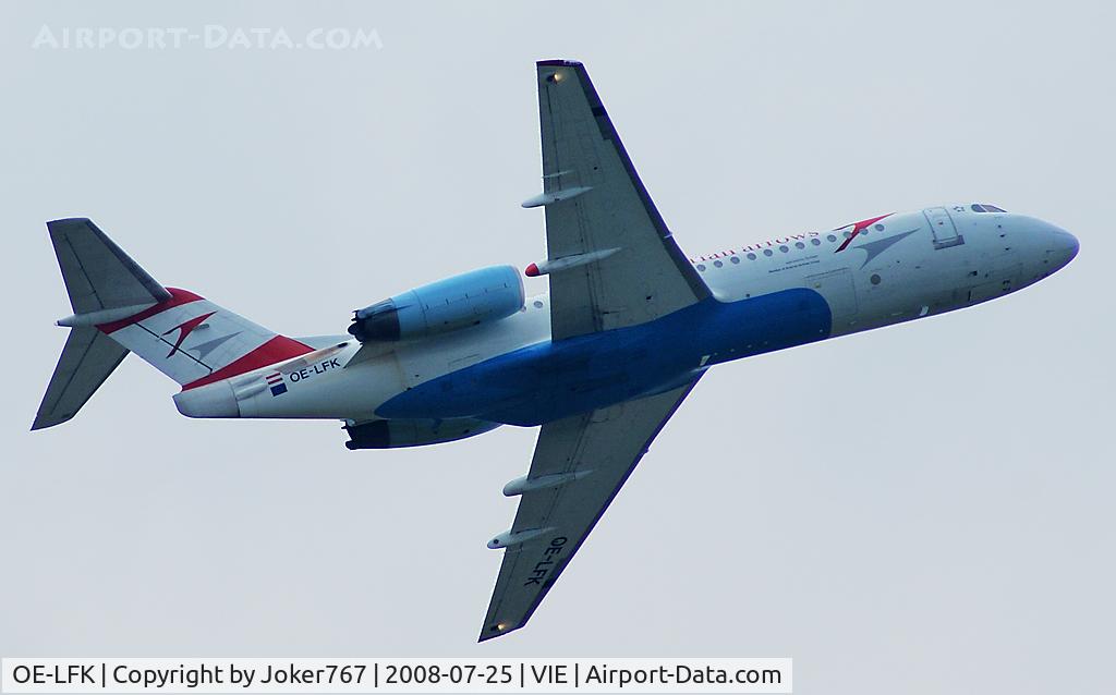 OE-LFK, 1995 Fokker 70 (F-28-0070) C/N 11555, Austrian arrows Fokker F-70
