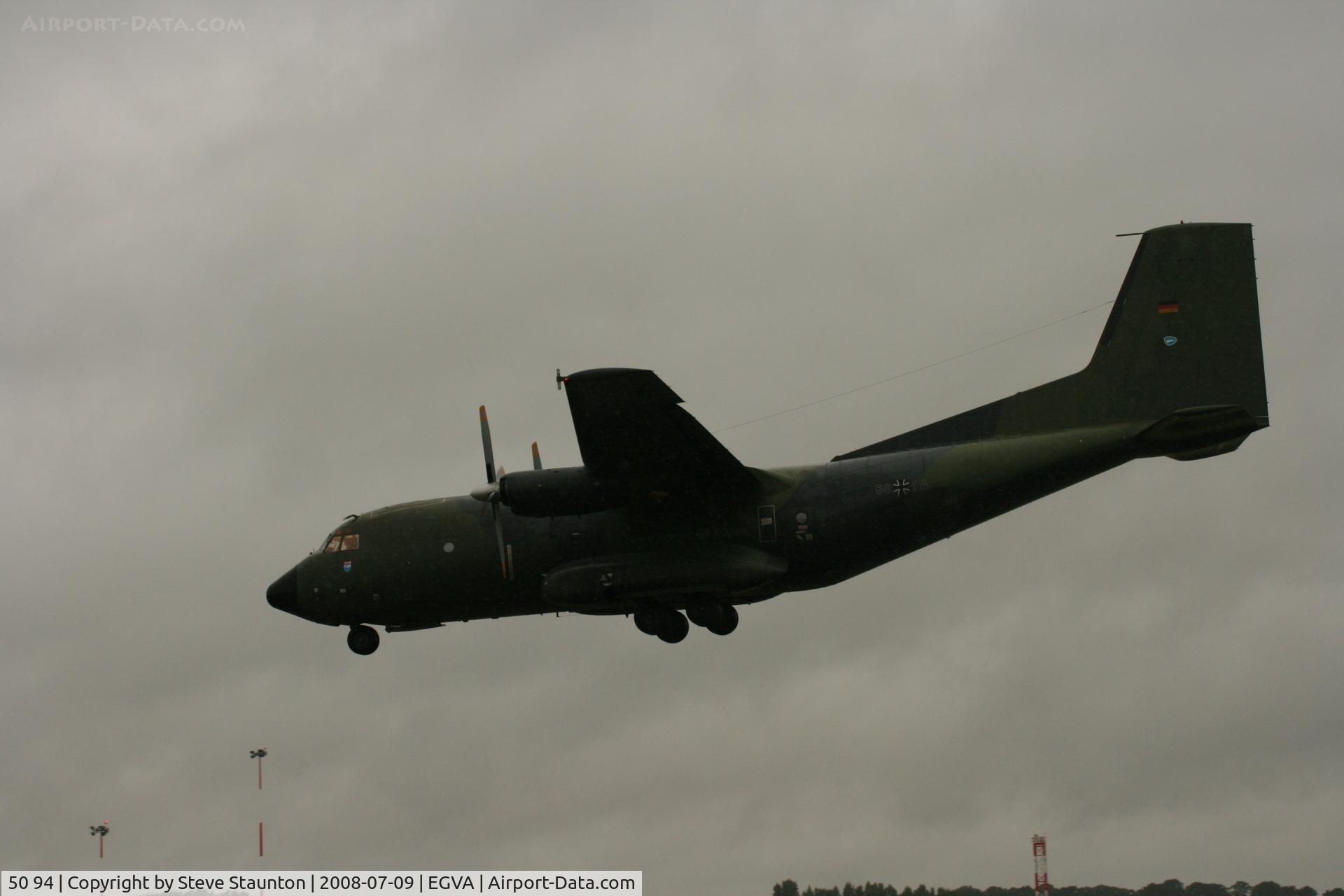 50 94, Transall C-160D C/N D131, Taken at the Royal International Air Tattoo 2008 during arrivals and departures (show days cancelled due to bad weather)