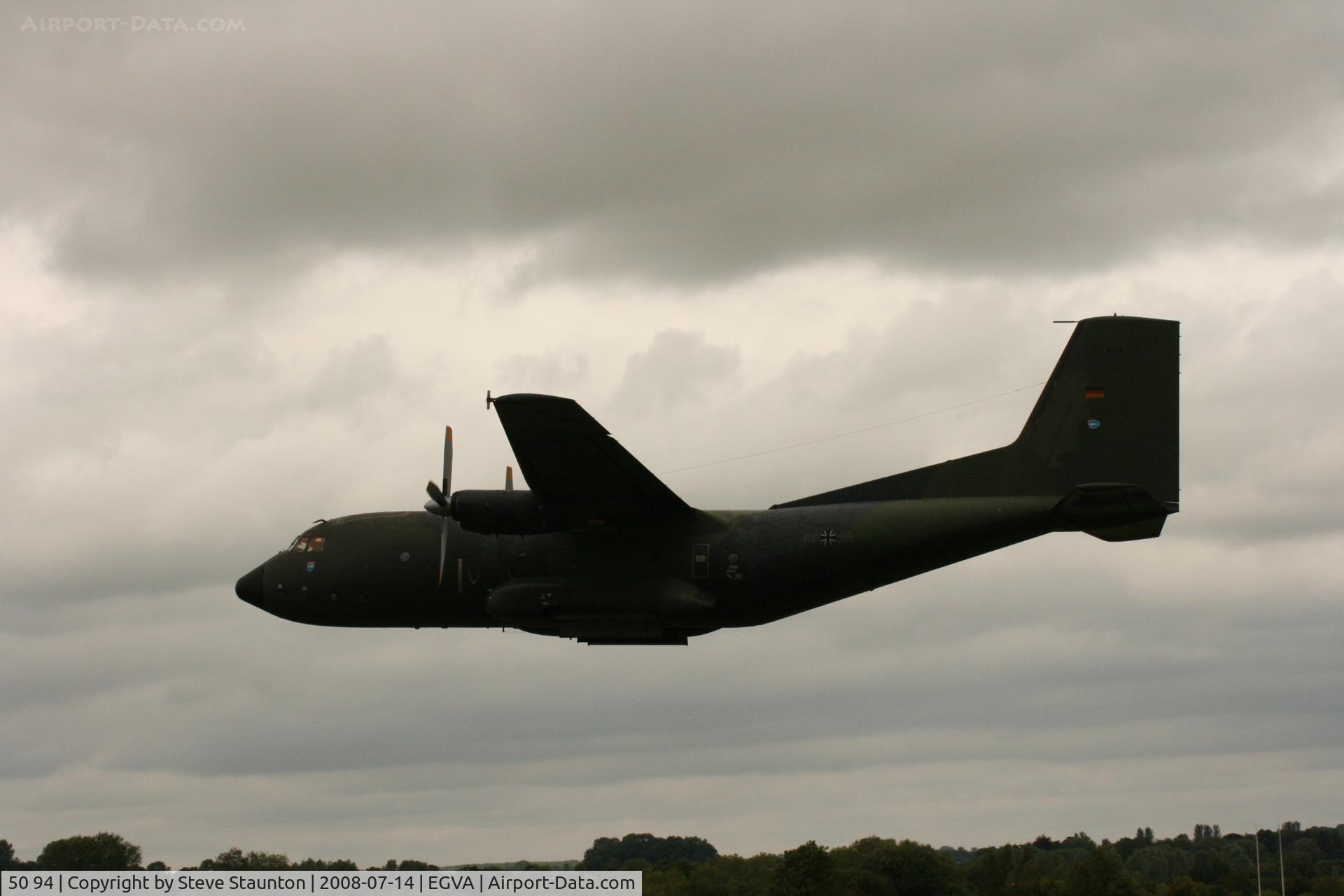 50 94, Transall C-160D C/N D131, Taken at the Royal International Air Tattoo 2008 during arrivals and departures (show days cancelled due to bad weather)