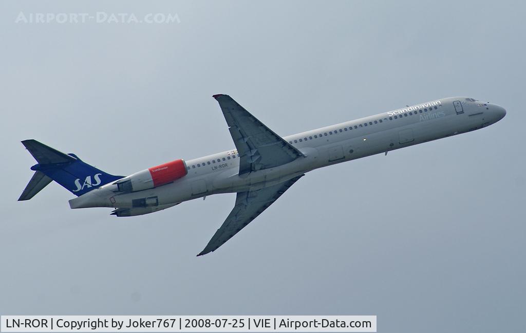 LN-ROR, 1985 McDonnell Douglas MD-82 (DC-9-82) C/N 49385, Scandinavian Airlines (SAS) McDonnell Douglas MD-82