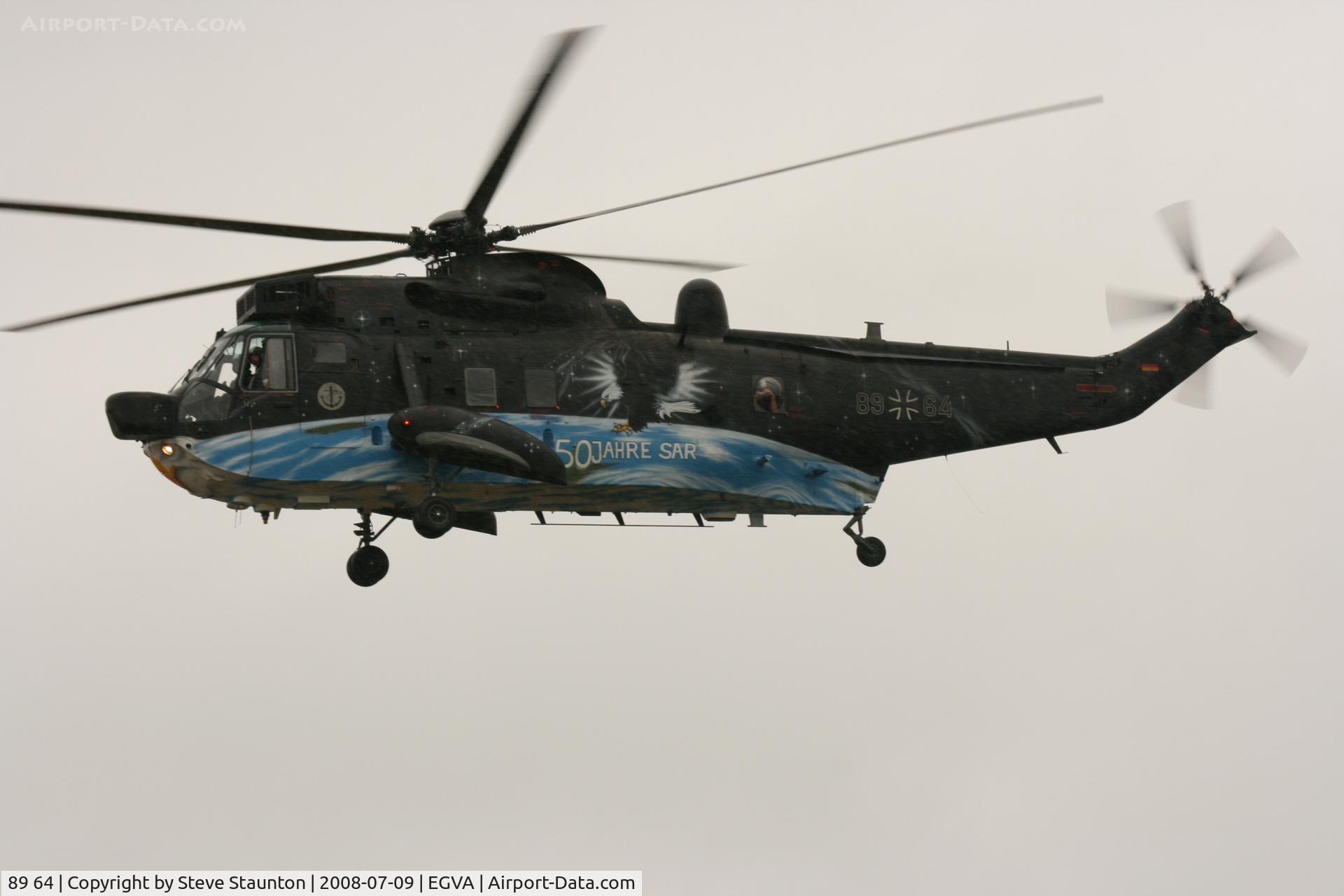 89 64, Westland Sea King Mk.41 C/N WA768, Taken at the Royal International Air Tattoo 2008 during arrivals and departures (show days cancelled due to bad weather)