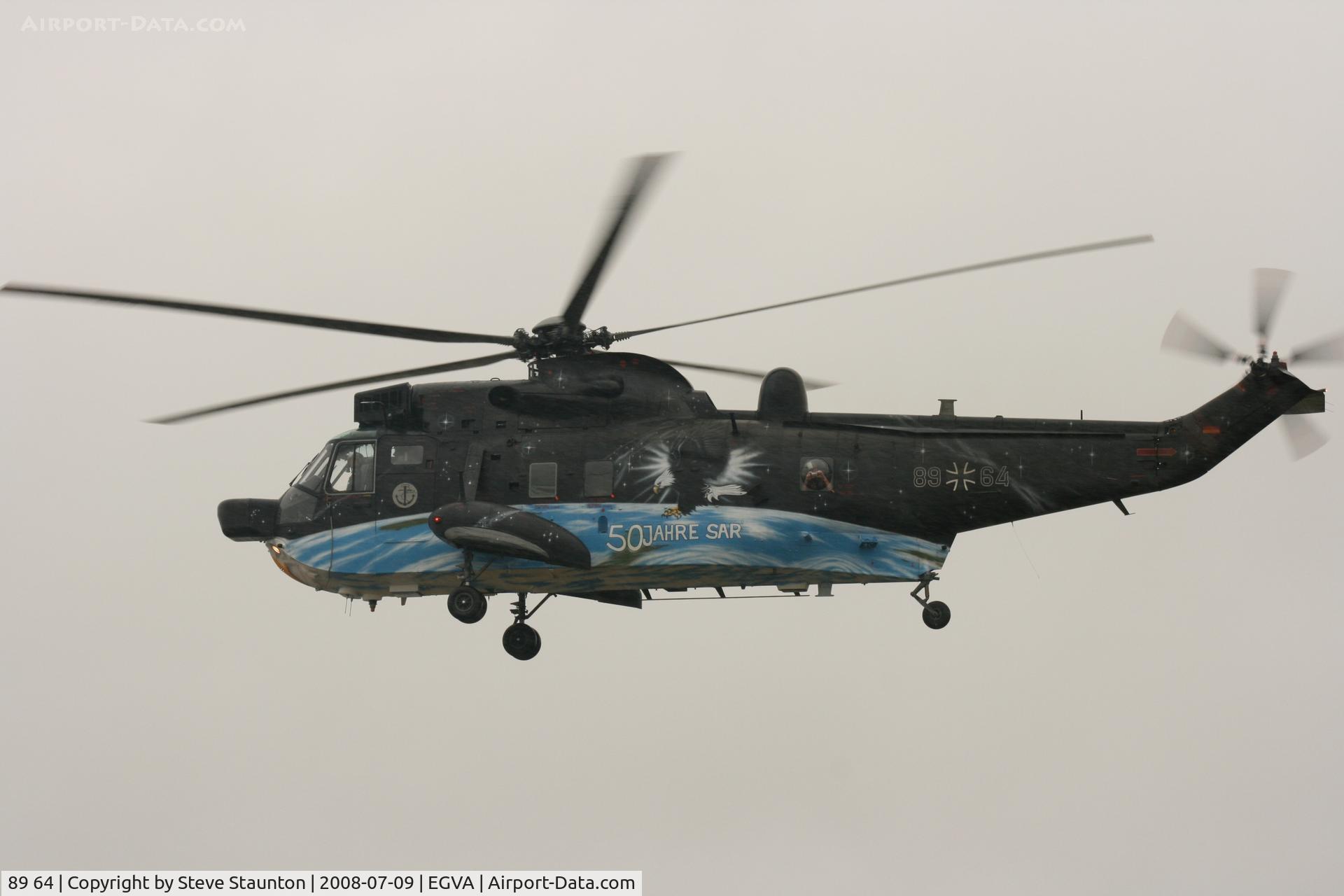 89 64, Westland Sea King Mk.41 C/N WA768, Taken at the Royal International Air Tattoo 2008 during arrivals and departures (show days cancelled due to bad weather)