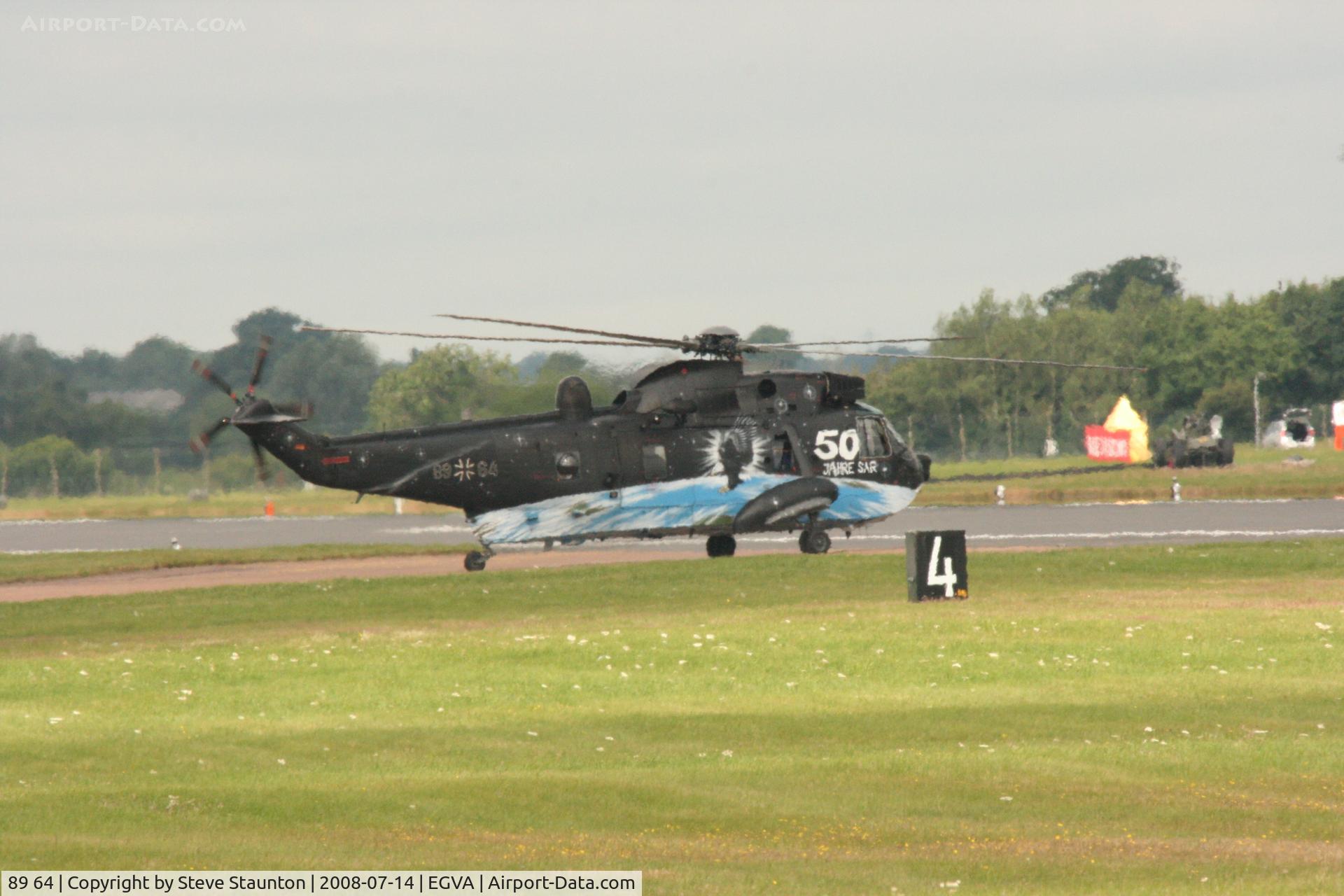 89 64, Westland Sea King Mk.41 C/N WA768, Taken at the Royal International Air Tattoo 2008 during arrivals and departures (show days cancelled due to bad weather)