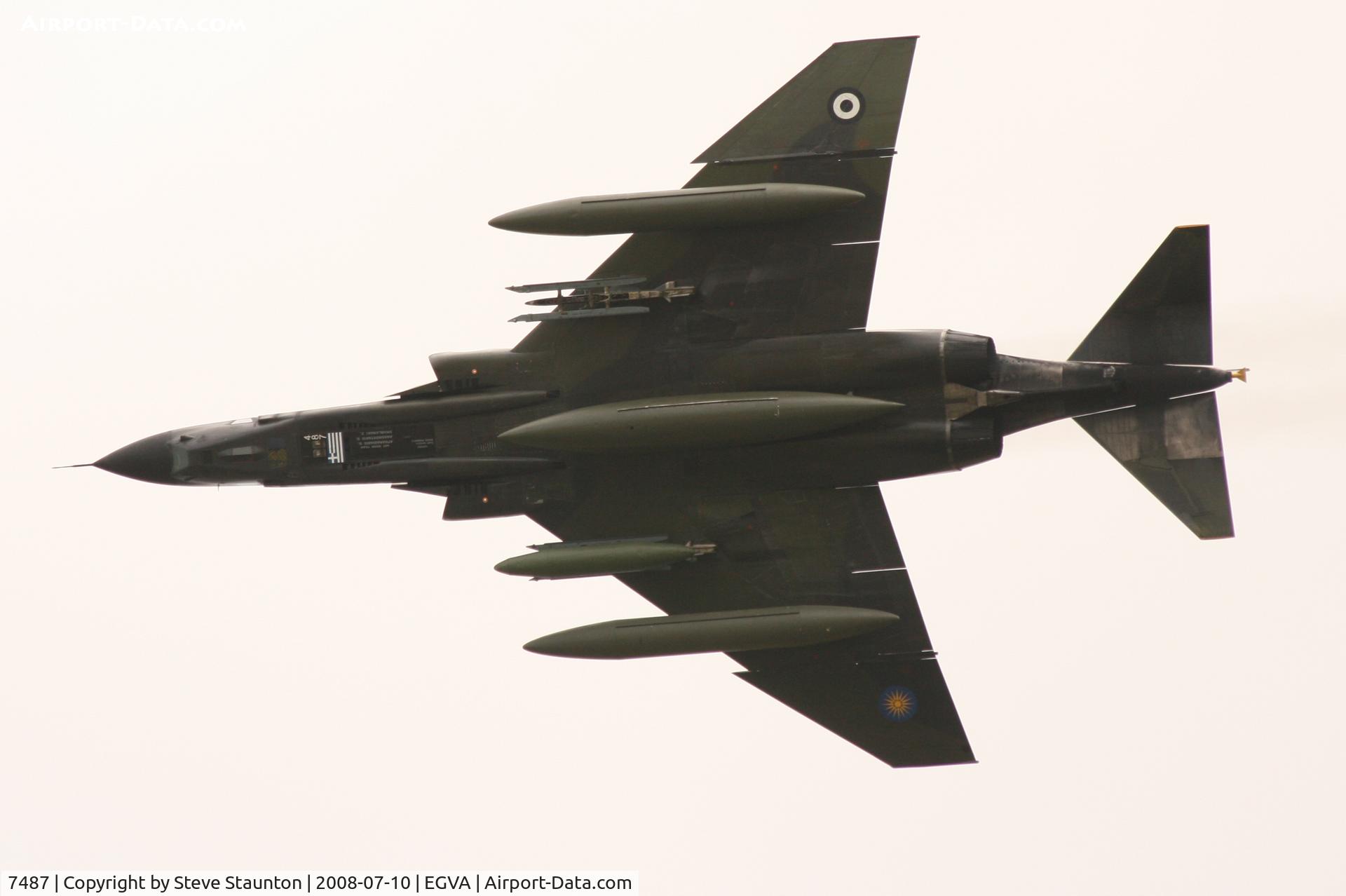 7487, McDonnell Douglas RF-4E Phantom II C/N 4101, Taken at the Royal International Air Tattoo 2008 during arrivals and departures (show days cancelled due to bad weather)
