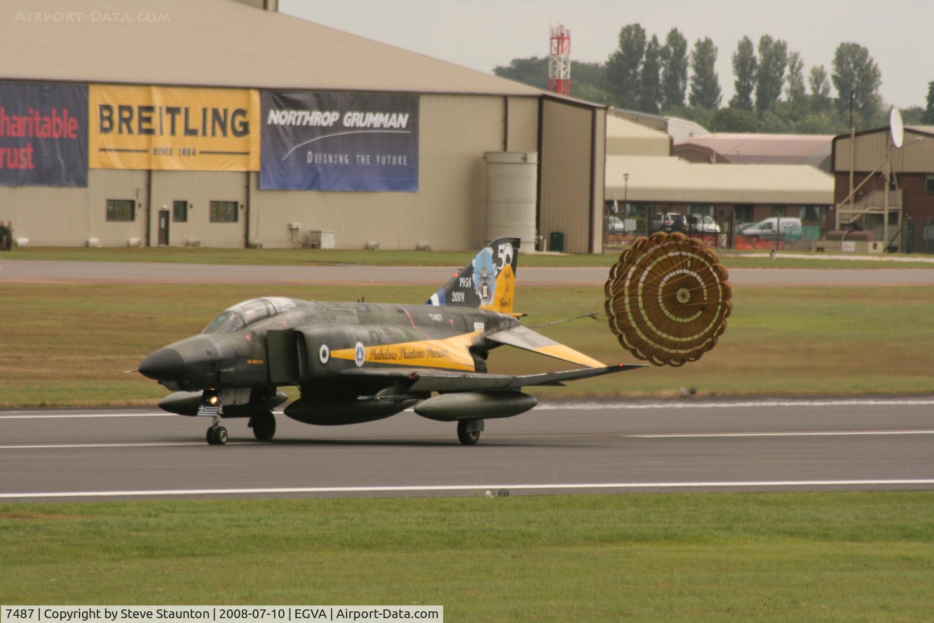 7487, McDonnell Douglas RF-4E Phantom II C/N 4101, Taken at the Royal International Air Tattoo 2008 during arrivals and departures (show days cancelled due to bad weather)