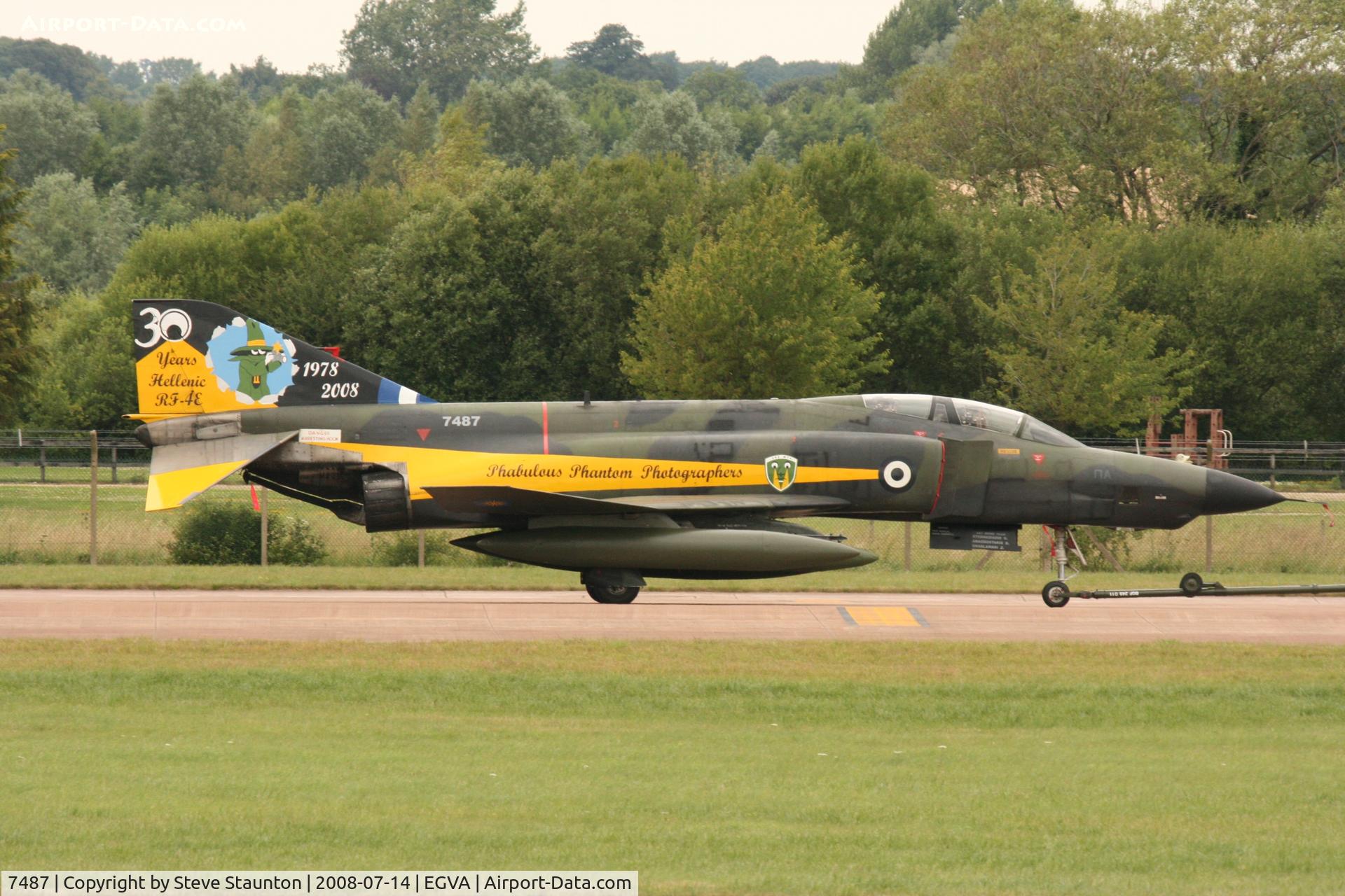 7487, McDonnell Douglas RF-4E Phantom II C/N 4101, Taken at the Royal International Air Tattoo 2008 during arrivals and departures (show days cancelled due to bad weather)
