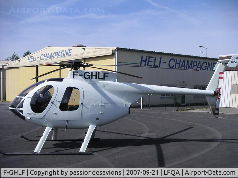F-GHLF, 1989 McDonnell Douglas MD-369E C/N 0361E, il est tout blanc
