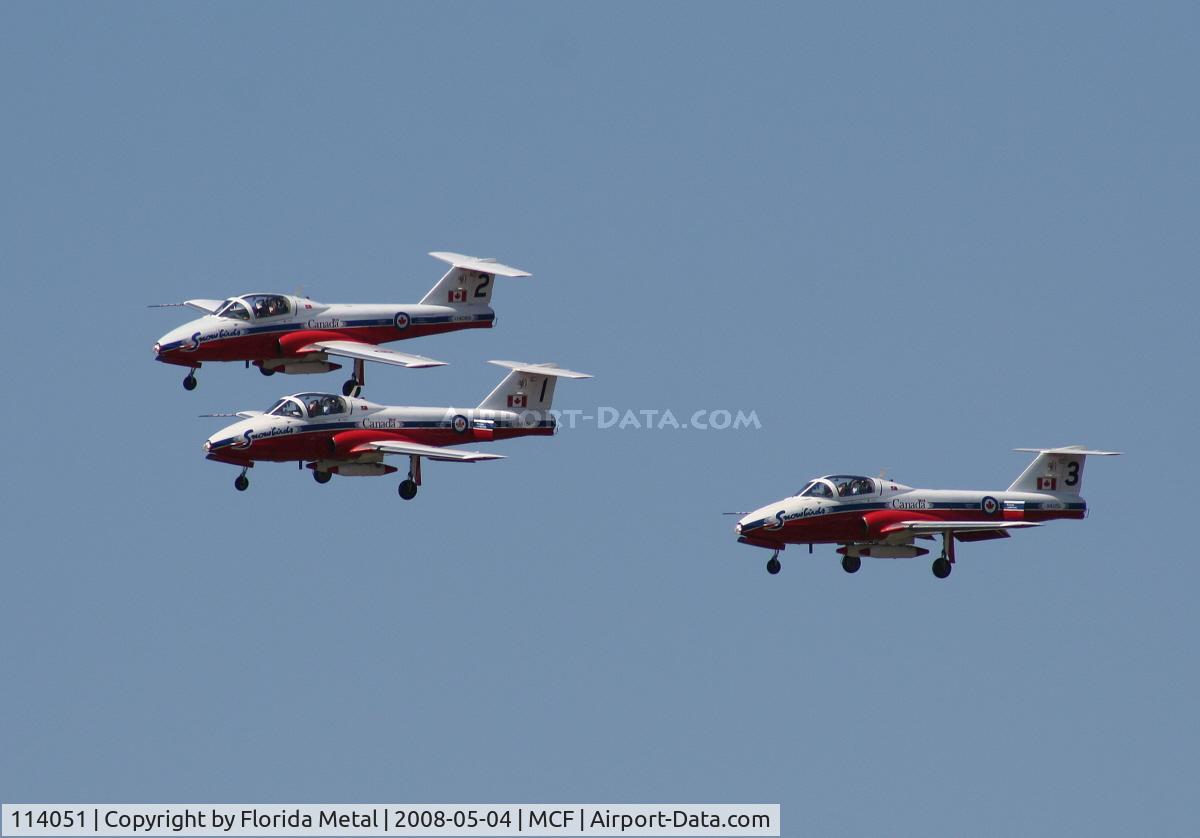 114051, Canadair CT-114 Tutor C/N 1051, Snowbirds landing after performance