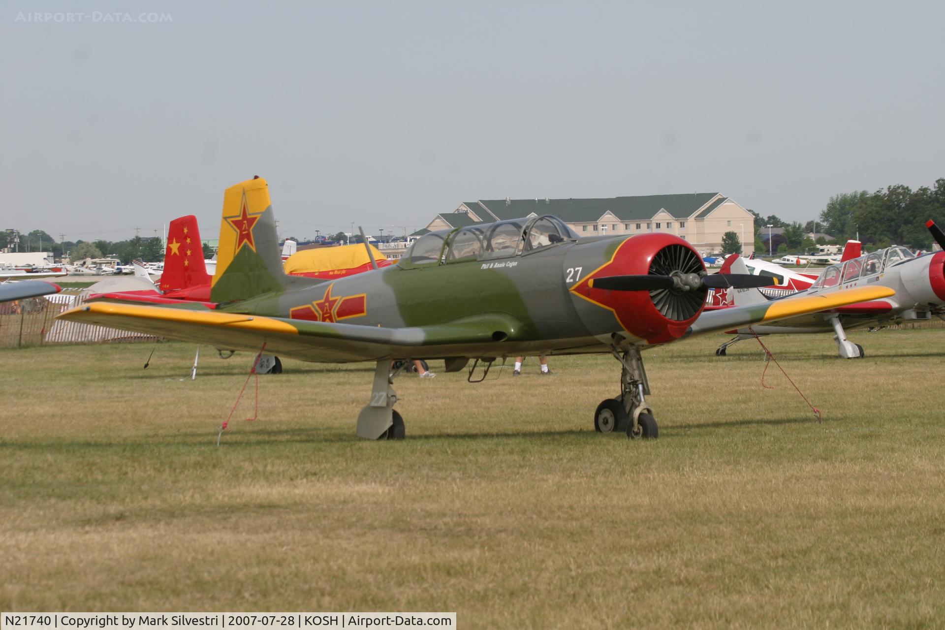 N21740, 1991 Nanchang CJ-6 C/N 3932005, Oshkosh 2007