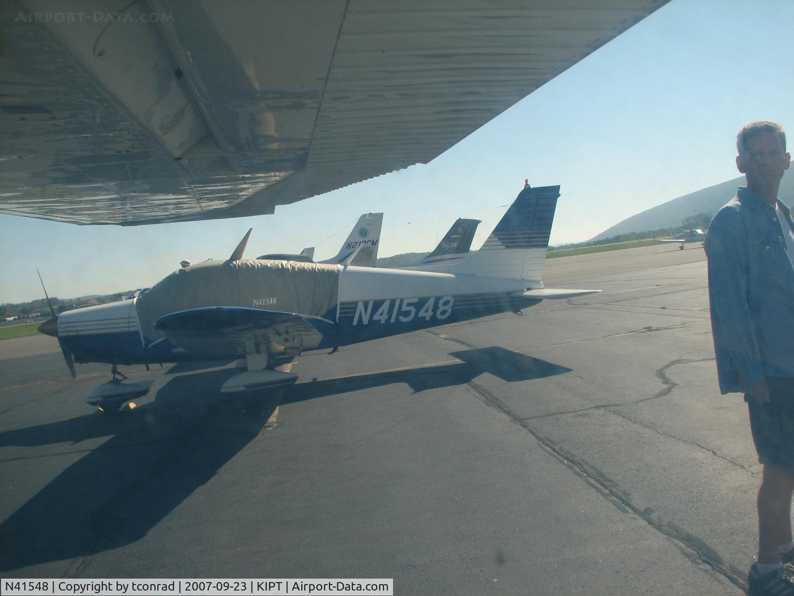 N41548, 1974 Piper PA-28-151 C/N 28-7415264, at Williamsport, parked next to us