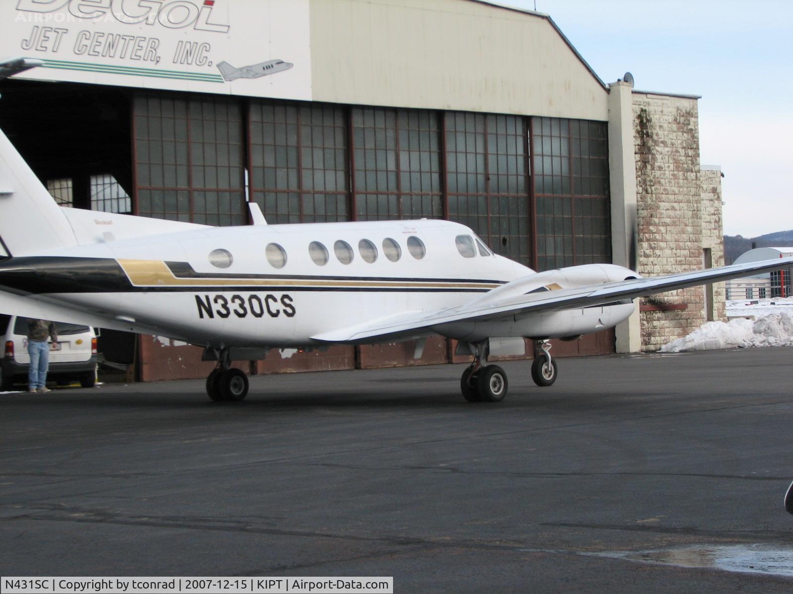 N431SC, 1989 Beech B200 King Air C/N BB-1337, at Williamsport - was N330CS