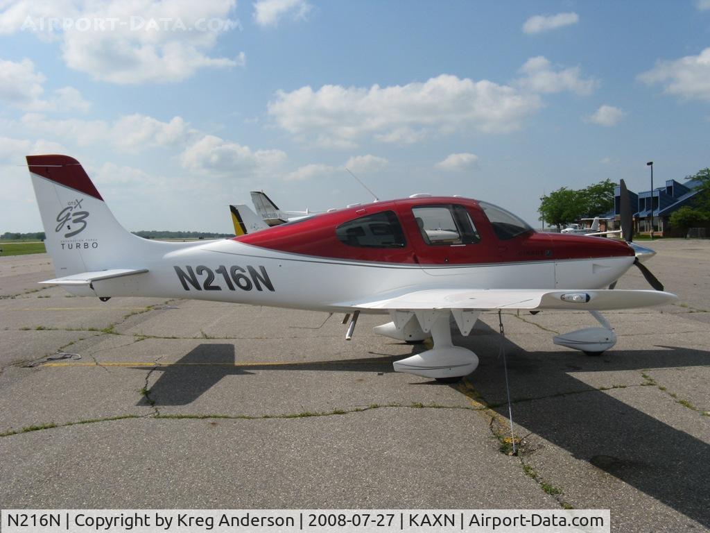 N216N, 2008 Cirrus SR22 G3 GTS Turbo C/N 3117, Brand new SR22, sleek paint scheme too.