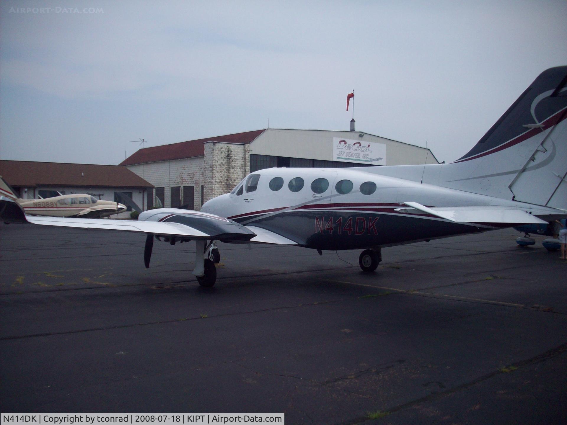 N414DK, 1974 Cessna 414 Chancellor C/N 414-0486, at Williamsport