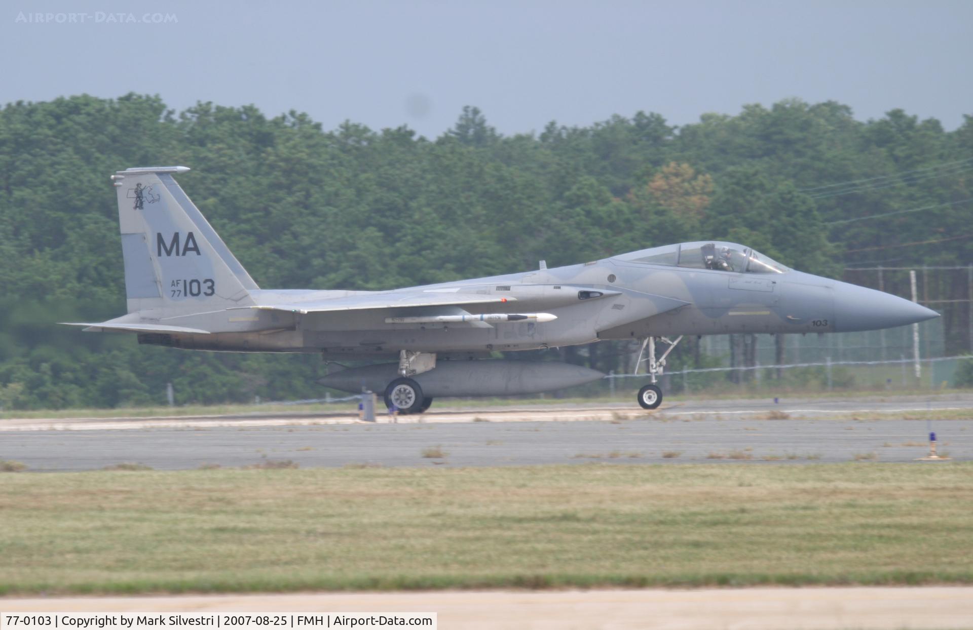 77-0103, McDonnell Douglas F-15A Eagle C/N 0386/A315, Otis ANGB 2007
