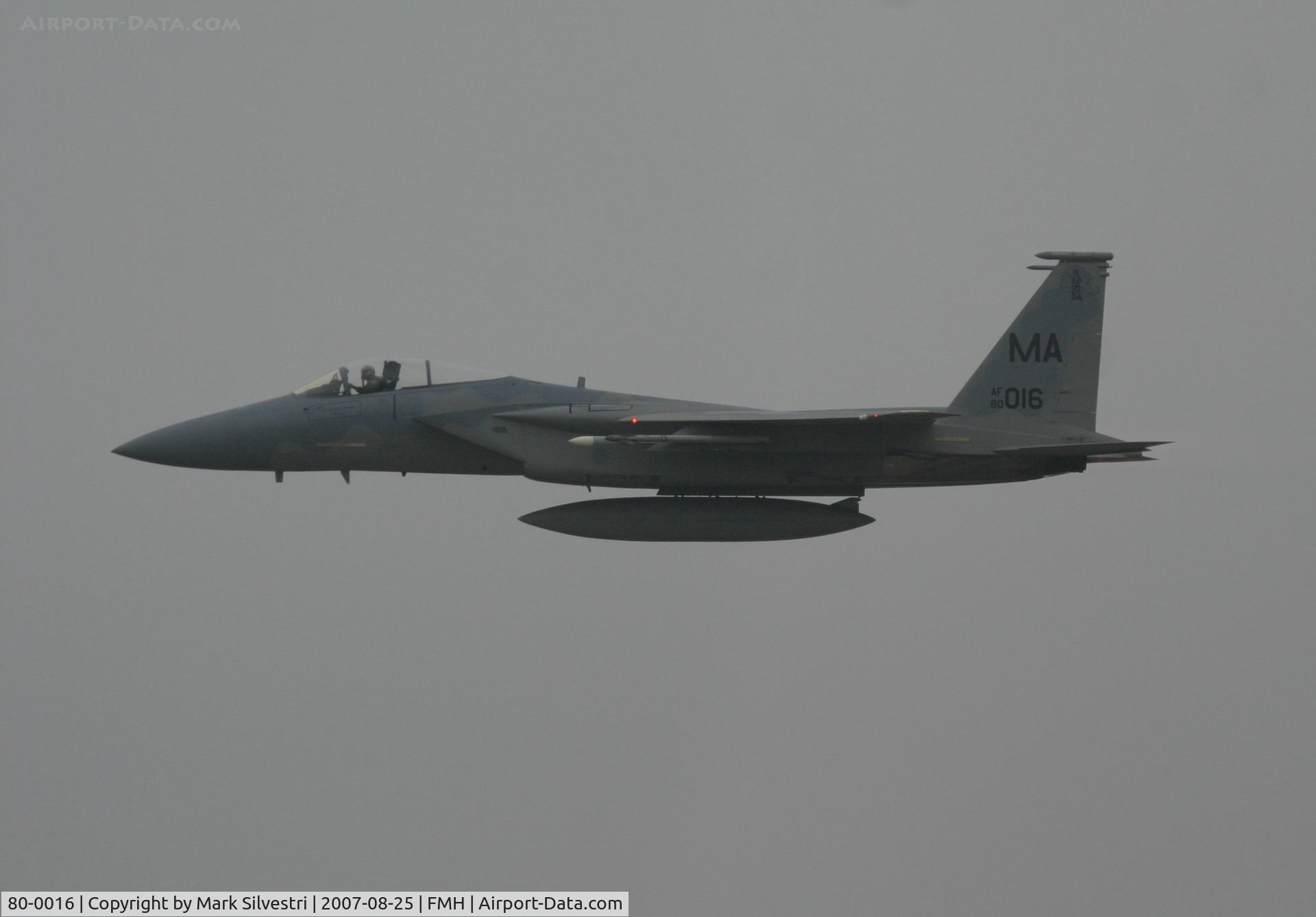 80-0016, 1980 McDonnell Douglas F-15C Eagle C/N 0655/C165, Otis ANGB 2007