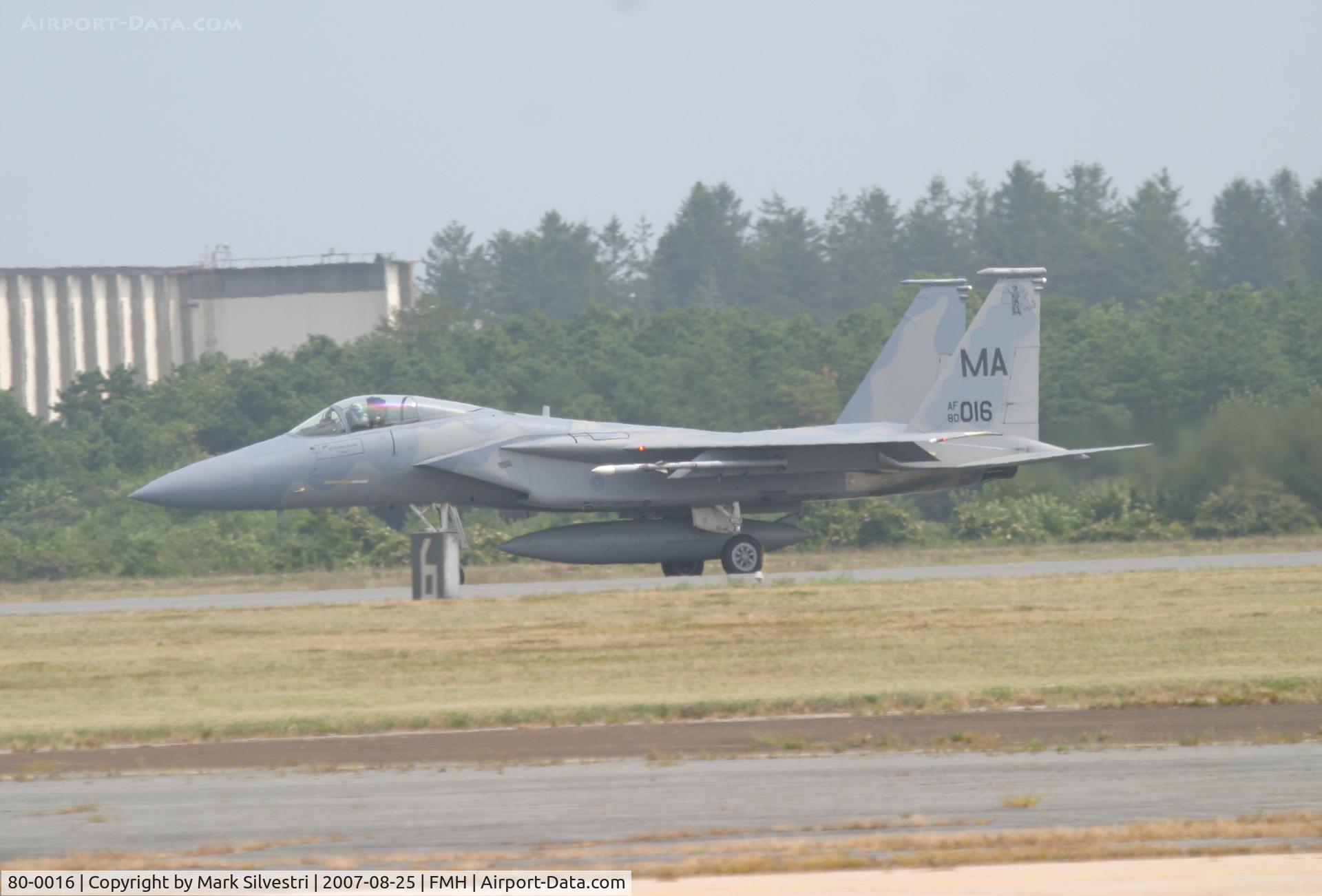 80-0016, 1980 McDonnell Douglas F-15C Eagle C/N 0655/C165, Otis ANGB 2007