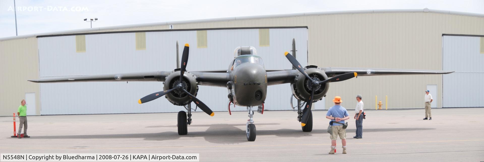 N5548N, 1943 North American B-25H Mitchell C/N 98-21107, Barbie 3 getting ready for the afternoon flight.