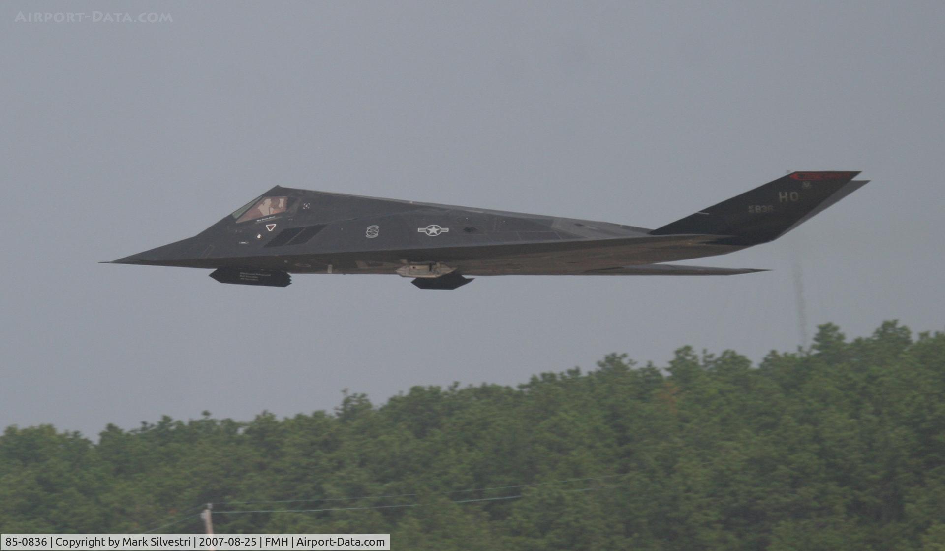85-0836, 1985 Lockheed F-117A Nighthawk C/N A.4058, Otis ANGB 2007
