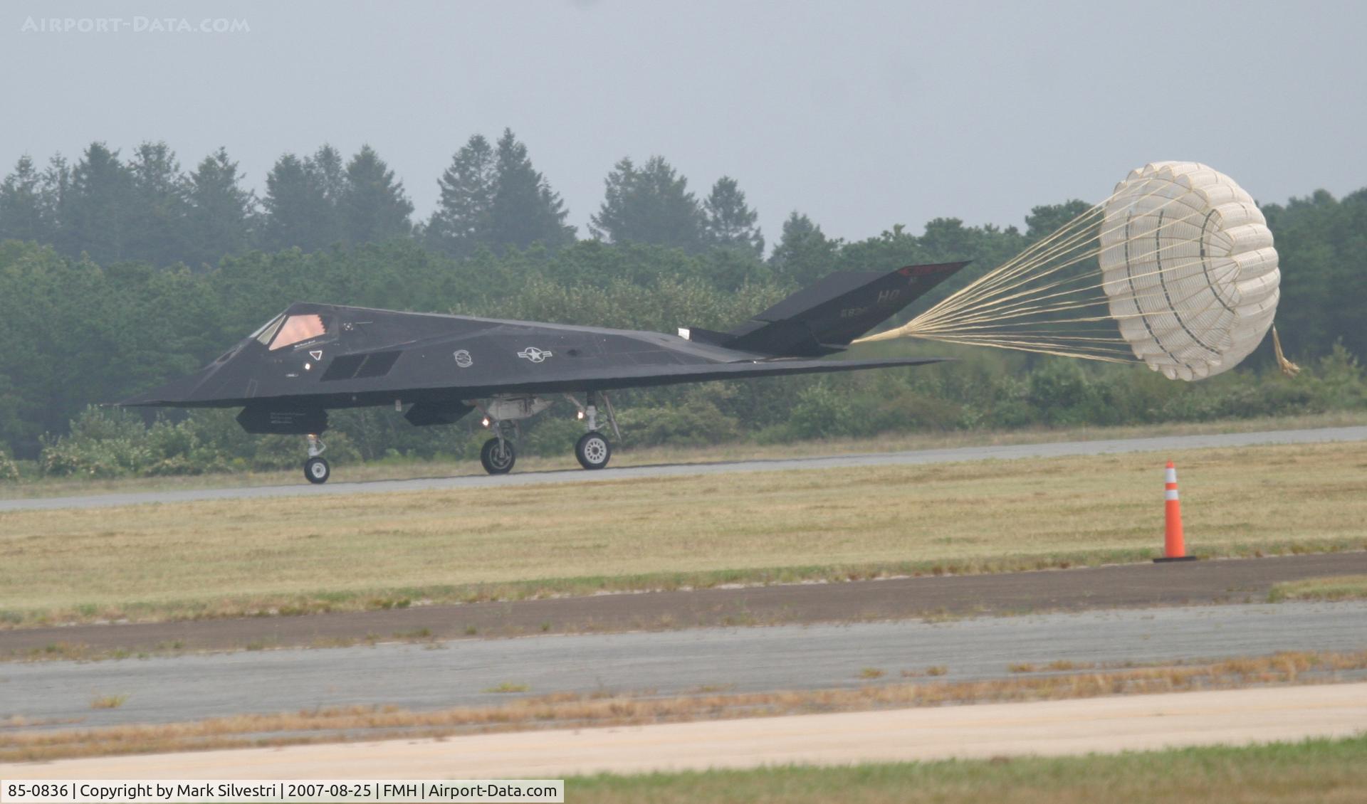 85-0836, 1985 Lockheed F-117A Nighthawk C/N A.4058, Otis ANGB 2007