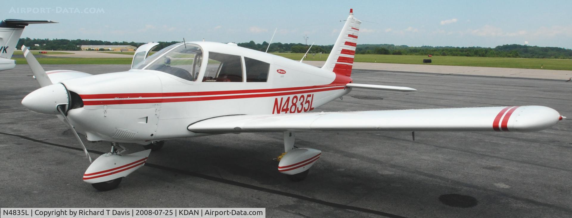 N4835L, 1967 Piper PA-28-180 C/N 28-4179, 1967 Piper PA-28-180 in Danville Va.