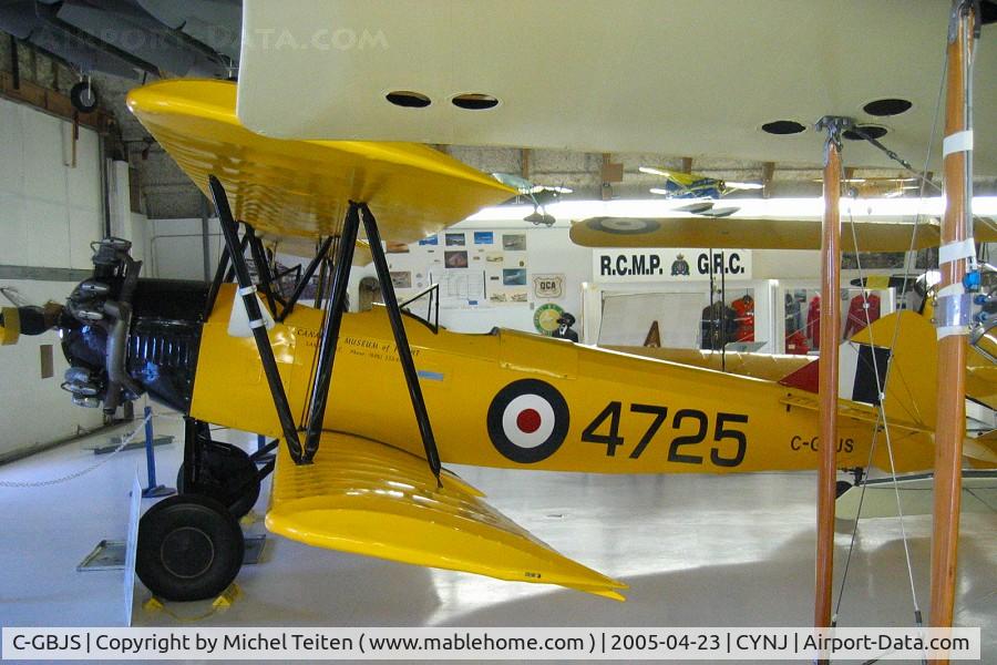 C-GBJS, 1938 Fleet 16B Finch II C/N 542, Displayed at the Canadian Museum of Flight