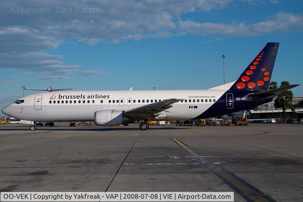 OO-VEK, 1989 Boeing 737-405 C/N 24270, Brussels Airlines Boeing 737-400
