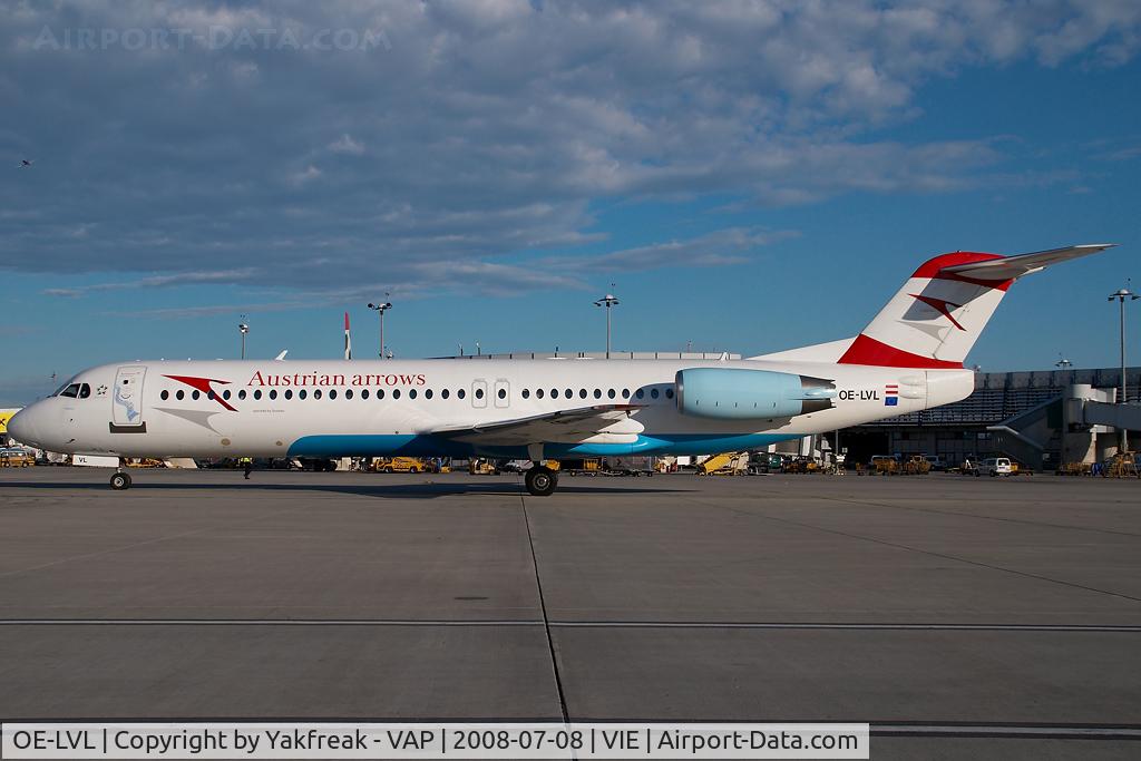 OE-LVL, 1992 Fokker 100 (F-28-0100) C/N 11404, Austrian Arrows Fokker 100
