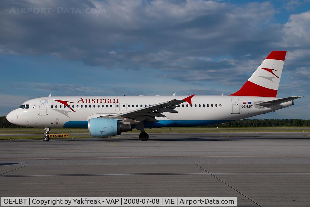 OE-LBT, 2000 Airbus A320-214 C/N 1387, Austrian Airlines Airbus 320