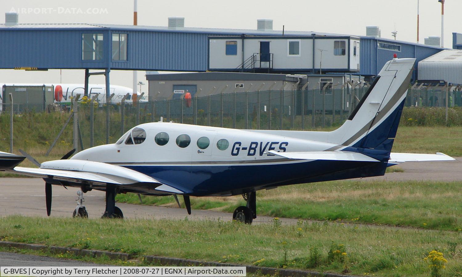 G-BVES, 1976 Cessna 340A C/N 340A0077, Cessna 340A at East Midlands