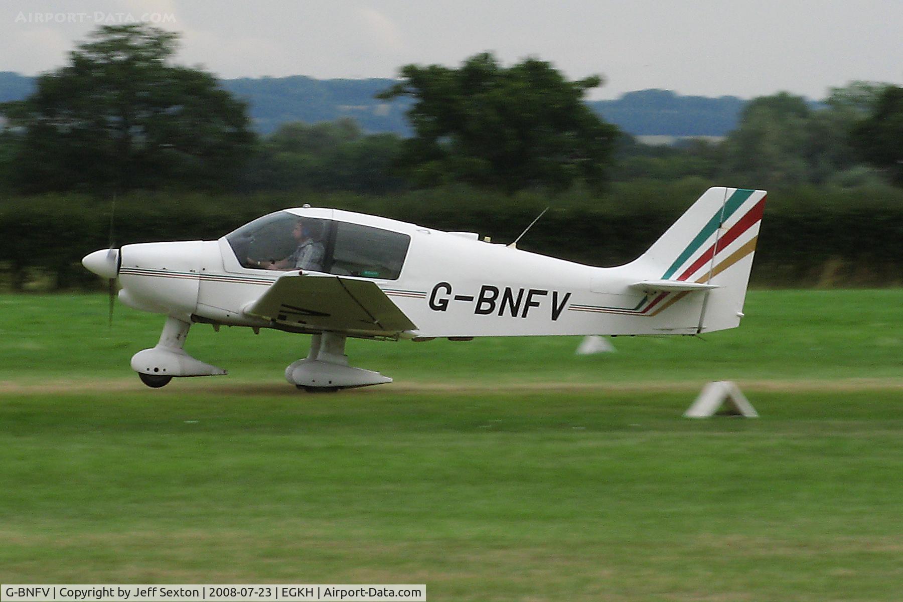 G-BNFV, 1987 Robin DR-400-120 Dauphin C/N 1767, T/O from Lashenden/Headcorn
