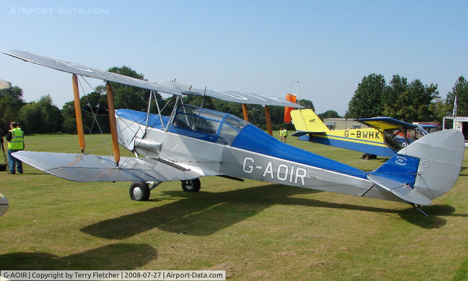 G-AOIR, 1943 Thruxton Jackaroo C/N 82882, 1943 Thruxton Jackaroo - a visitor to Baxterley Wings and Wheels 2008 , a grass strip in rural Warwickshire in the UK