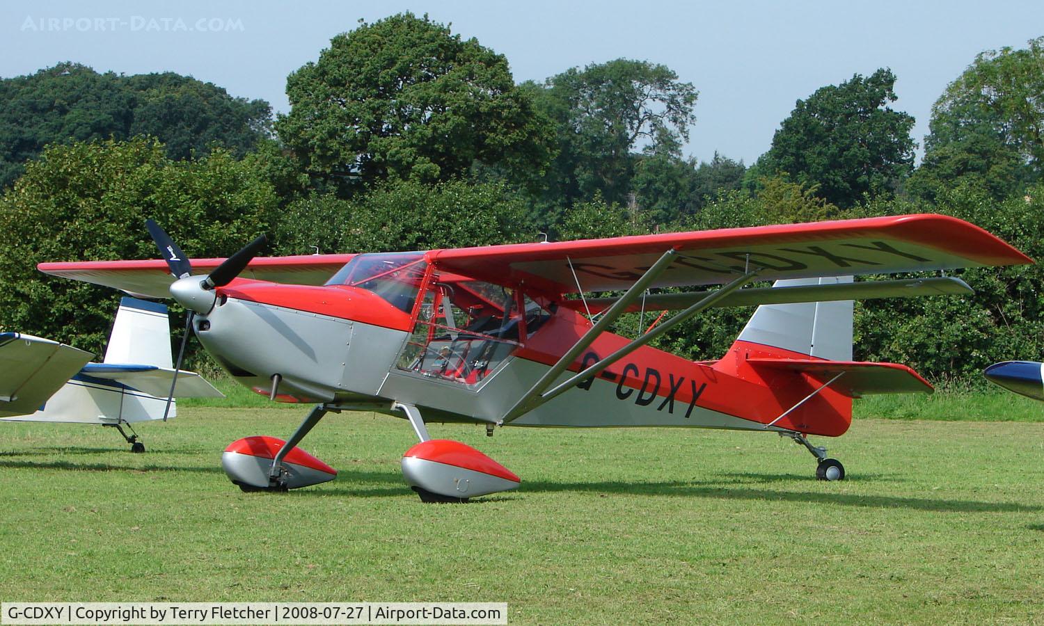 G-CDXY, 2007 Skystar Kitfox Series 7 C/N PFA 172D-14112, Skystar Kitfox Mk7 - a visitor to Baxterley Wings and Wheels 2008 , a grass strip in rural Warwickshire in the UK