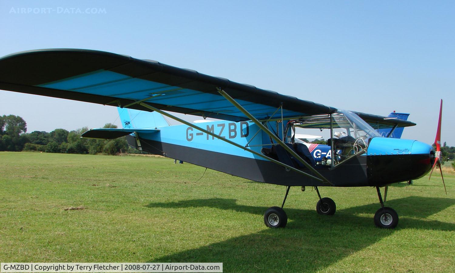 G-MZBD, 1996 Rans S-6ESD XL Coyote II C/N PFA 204-12957, Rans S6 -ESD XL - a visitor to Baxterley Wings and Wheels 2008 , a grass strip in rural Warwickshire in the UK