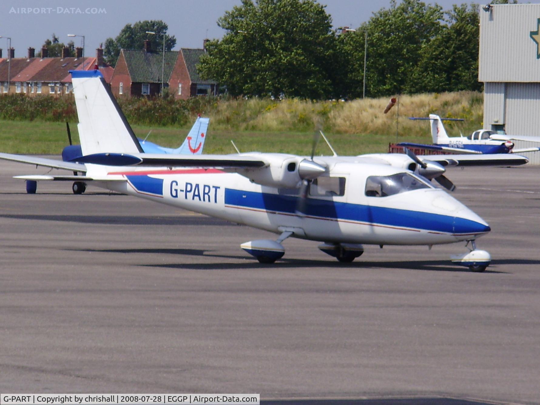 G-PART, 1977 Partenavia P-68B Victor C/N 62, RAVENAIR AIRCRAFT LTD, Previous ID: F-GMPT