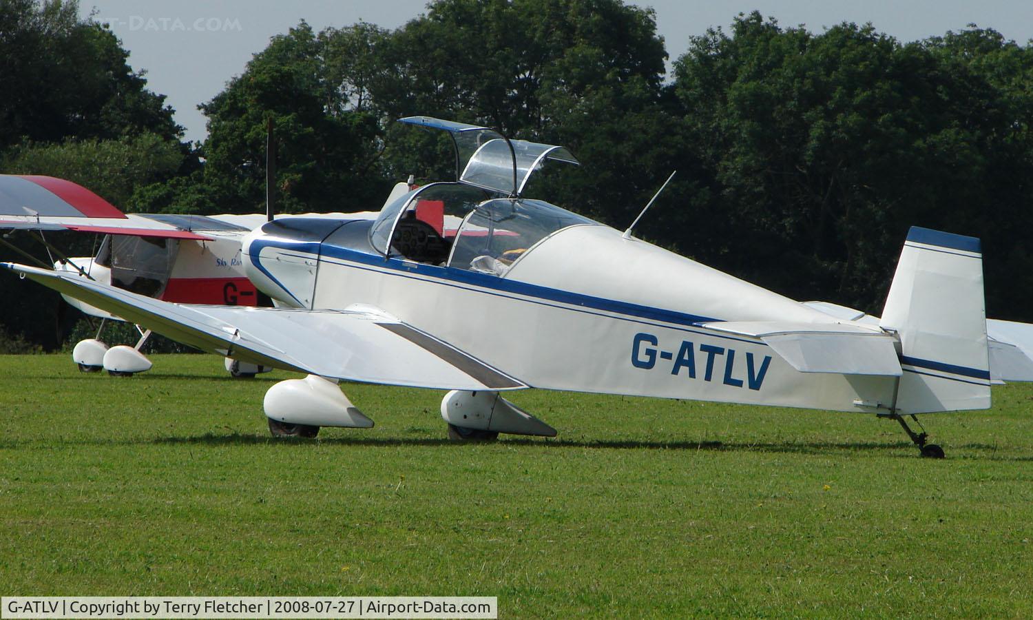 G-ATLV, 1960 Wassmer (Jodel) D-120 Paris Nice C/N 224, Jodel D120 - a visitor to Baxterley Wings and Wheels 2008 , a grass strip in rural Warwickshire in the UK