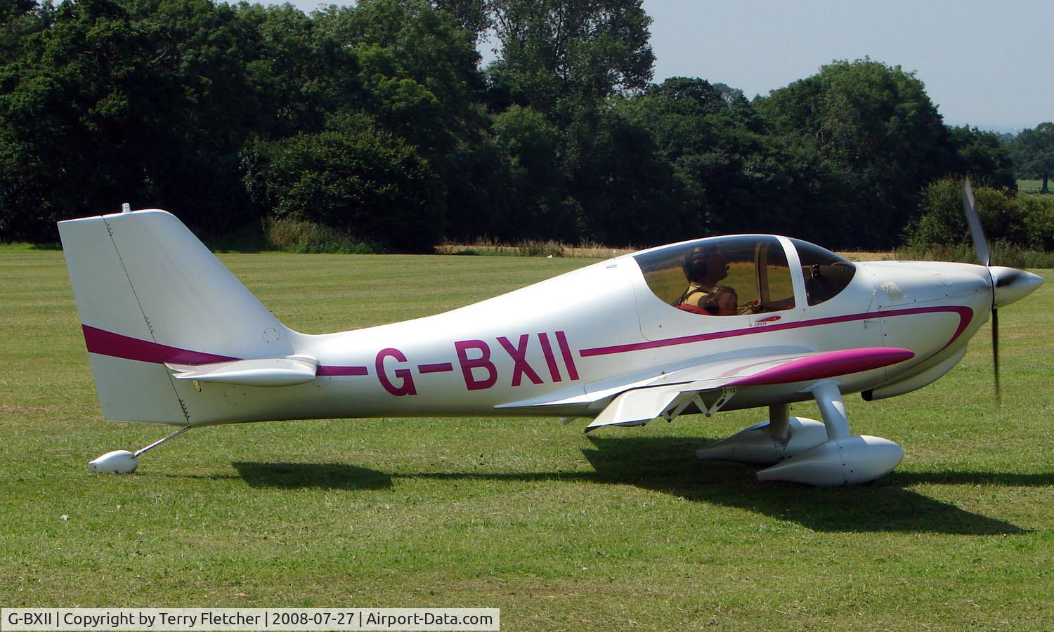 G-BXII, 2001 Europa Tailwheel C/N PFA 247-12812, Europa - a visitor to Baxterley Wings and Wheels 2008 , a grass strip in rural Warwickshire in the UK