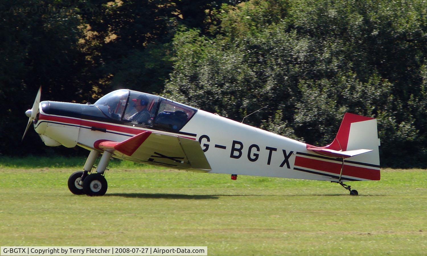 G-BGTX, 1957 SAN Jodel D-117 C/N 698, Jodel D117 - a visitor to Baxterley Wings and Wheels 2008 , a grass strip in rural Warwickshire in the UK