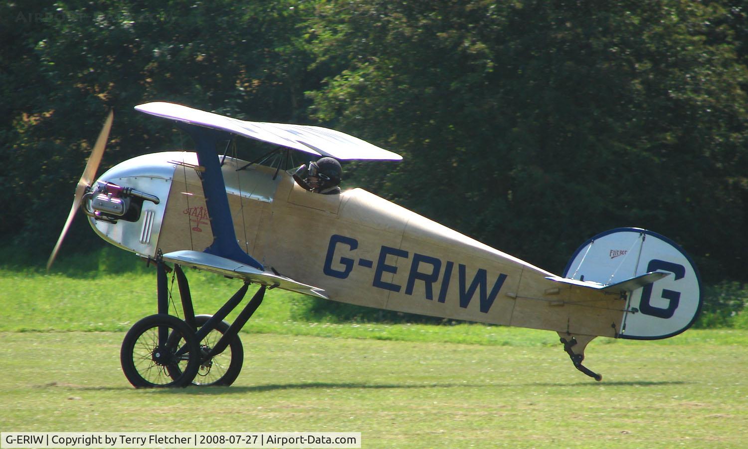 G-ERIW, 2005 Staaken Z-21 Flitzer C/N PFA 223-13834, My first viewing of a Flitzer - a visitor to Baxterley Wings and Wheels 2008 , a grass strip in rural Warwickshire in the UK