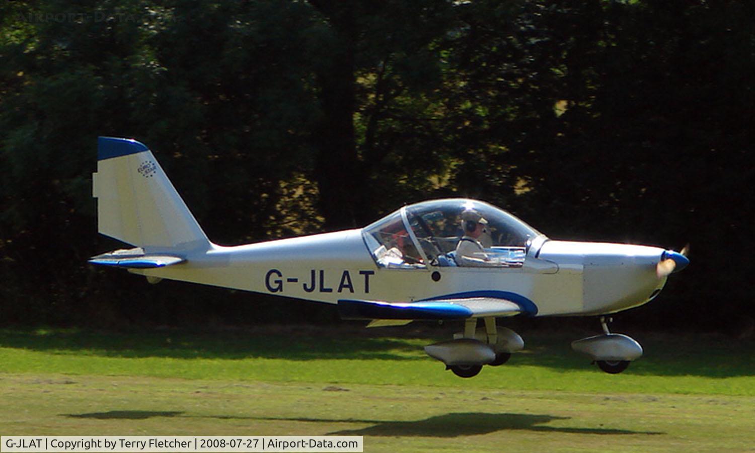 G-JLAT, 2003 Aerotechnik EV-97 Eurostar C/N PFA 315-14068, EV-97 Eurostar - a visitor to Baxterley Wings and Wheels 2008 , a grass strip in rural Warwickshire in the UK