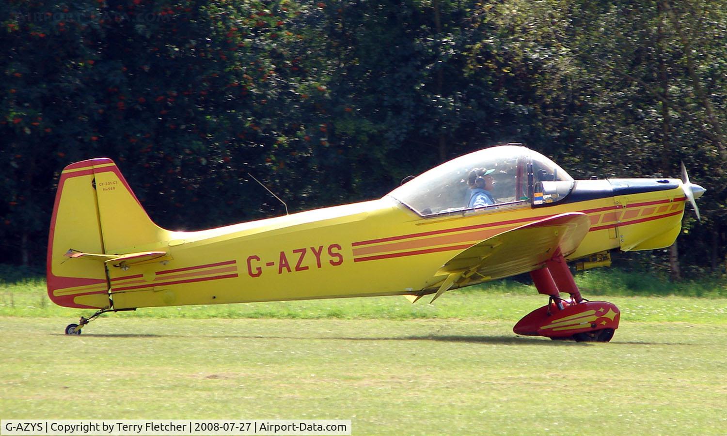 G-AZYS, 1961 Scintex CP-301C-1 Emeraude C/N 568, Scintex CP301-C1 - a visitor to Baxterley Wings and Wheels 2008 , a grass strip in rural Warwickshire in the UK