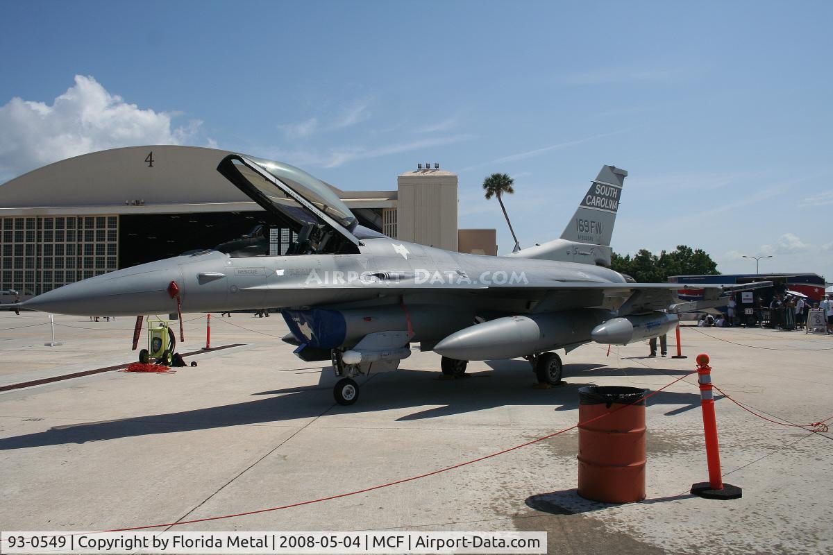 93-0549, 1993 Lockheed F-16C Fighting Falcon C/N CC-184, F-16 Falcon