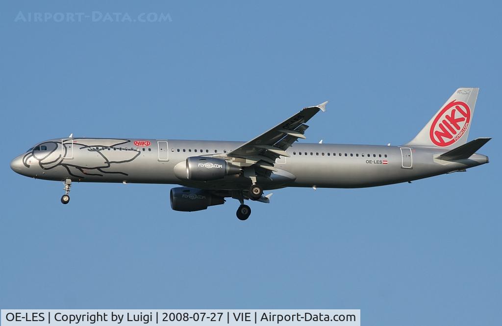 OE-LES, 2008 Airbus A321-211 C/N 3504, Niki A321