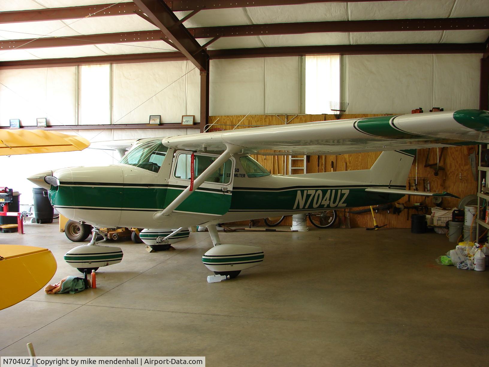 N704UZ, 1976 Cessna 150M C/N 15078897, In the Hanger, just purchased