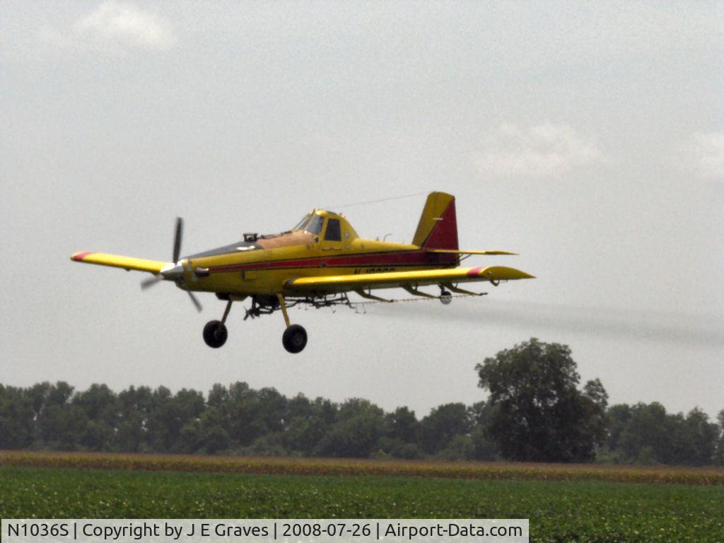 N1036S, 1990 Air Tractor Inc AT-502 C/N 502-0084, Caring for cotton in Hollandale, MS