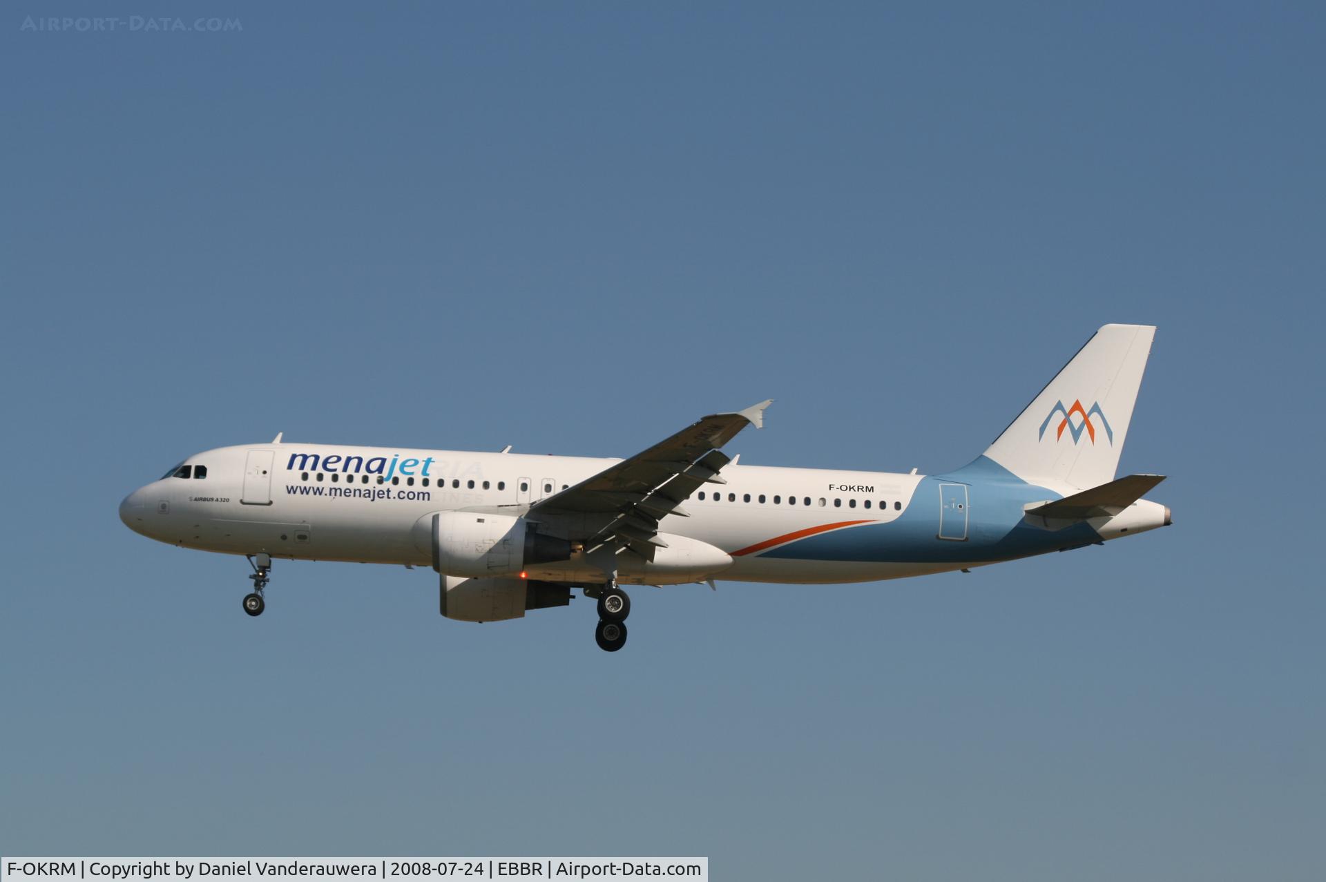 F-OKRM, 1996 Airbus A320-211 C/N 615, arrival of flight SHY4001 to rwy 25L